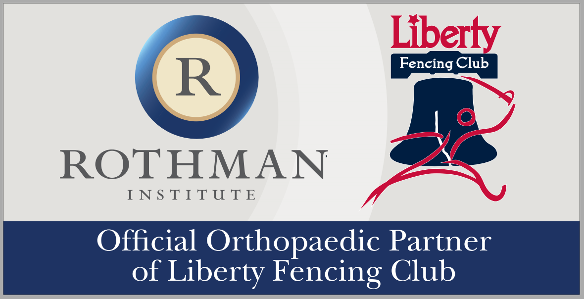 The Rothman Institute Partners with Liberty Fencing Club in the Sport of Fencing, Philadelphia, Southeastern Pennsylvania, Bucks County, Warrington, Orthopaedic, Orthopedic, Sports Medicine, Performance, Injury Prevention, Leinberry, Doctor, Dr., central Bucks, Doylestown, New Hope, Hatboro, Horsham, Willow Grove, Abington, Elkins Park, Rydal, Jamison, Warwick, Warminster, Chalfont, Hatfield, Buckingham, Rothman Orthopedics, Rothman Orthopaedics, Jefferson, Jefferson University, Hospital, Injury, Prevention, Fencing, Flyers, Sixers, 76ers, Phillies, Eagles, LFC, Liberty, Liberty Fencing Club LLC